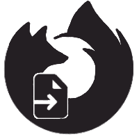 Mozilla's add-on icon with an import icon over it